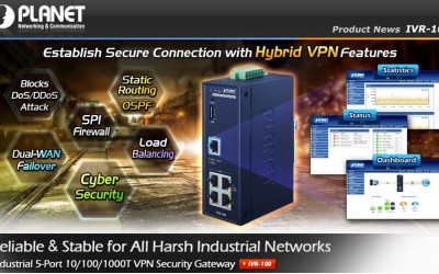 Planet IVR-100 Establish Secure Connection with Hybrid VPN Features