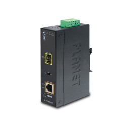 IGTP-805AT - 1000Base-SX / LX to 10/100/1000Base-T 802.3at PoE Industrial Media Converter (mini-GBIC, SFP)