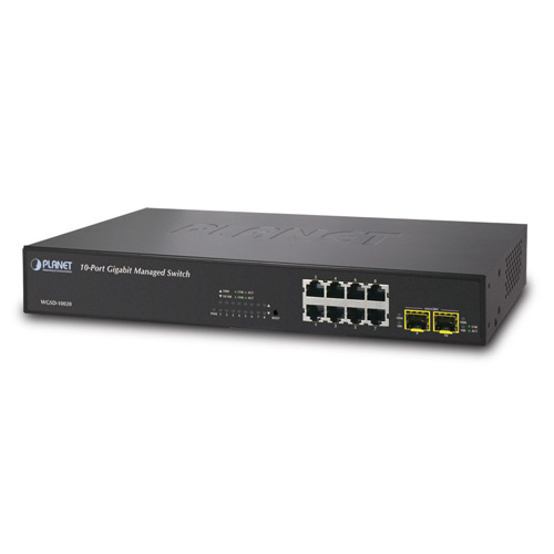 WGSD-10020 - L2+ 8-Port 10/100/1000T + 2 100/1000X SFP Managed Switch