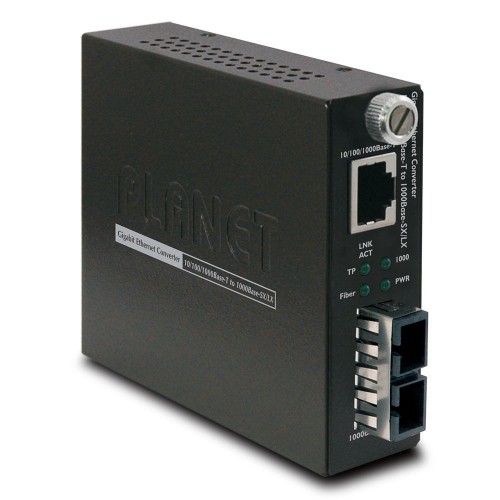 GST-802 10/100/1000Base-T to 1000-SX Managed Media Converter (SC,MM)