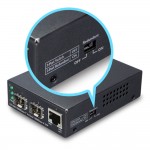 GT-1205A - 10/100/1000Base-T to Dual 1000Base-X SFP Media Converter