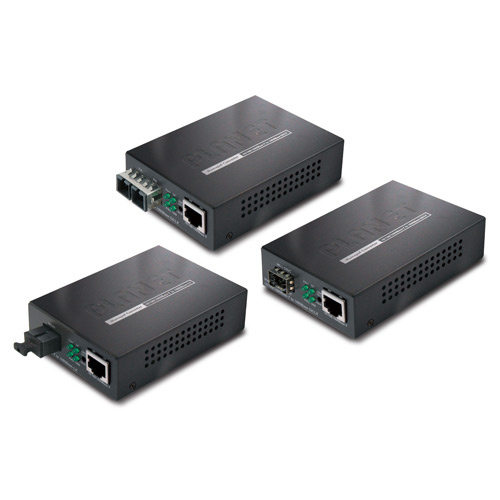 GT-902 -  10/100/1000Base-T to 1000Base-SX Managed Media Converter (SC,MM)-220/550m 