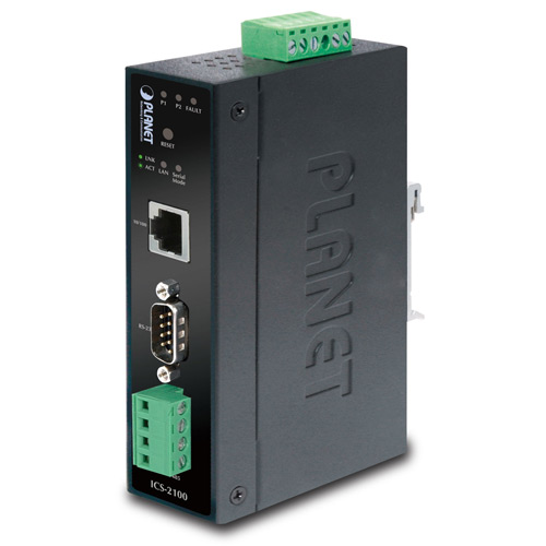 ICS-2100 - Industrial RS-232/ RS-422/ RS-485 over Ethernet Media Converter
