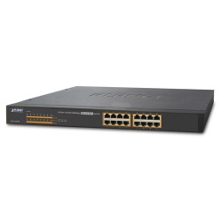 GSW-1600HP - 16-Port 10/100/1000Mbps 802.3at PoE+ Ethernet Switch