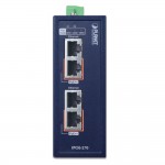 IPOE-270 Industrial 2-port Multi-Gigabit 802.3bt PoE++ Injector Hub  (48 to 56VDC Input)