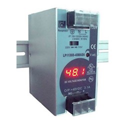 LP1150D-48MADA 150w 48vdc Din-Rail Power Supply w/ DC Voltage Monitor