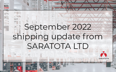September 2022 Shipping update